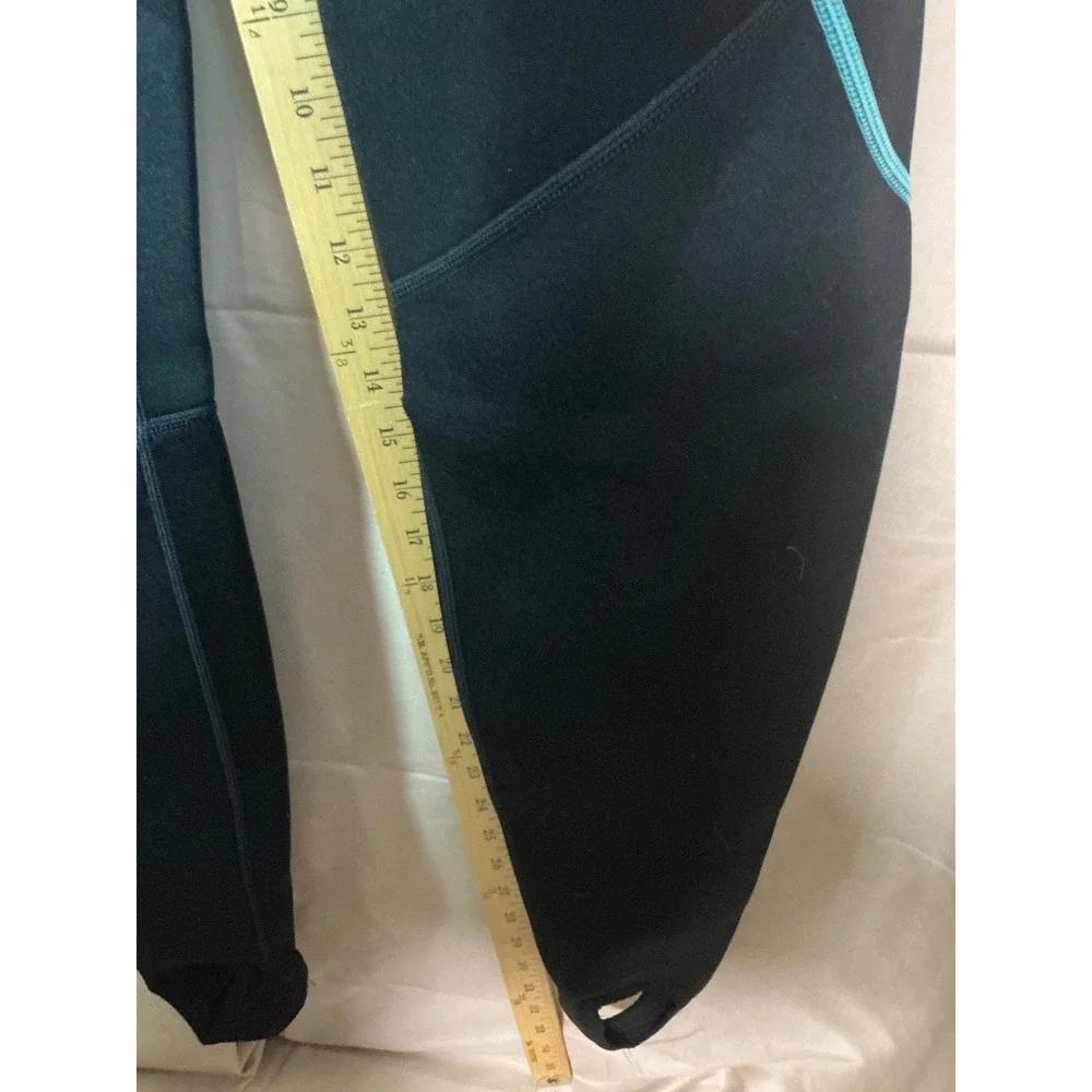 XUKER Wetsuit Women XL Black Teal Excellent 2mm Neoprene Full Body Long Sleeve